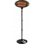 Grzejnik Emerio Emerio PH-121951, Quartz electric space heater, IP34, Indoor, Floor, Black, 2000 W | PH-121951 | 7333282009816