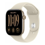 Smartwatch Apple Watch 12 GPS 42mm Light Gold Alu Sport Band S/M Piaskowy  (MJED4MP/A) | MJED4MP/A | 195951225791