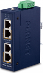Planet PLANET Industrial 2-port 10/100/1000T Gigabit Ethernet (10/100/1000) Obsługa PoE Niebieski | IPOE-260-12V | 4711605284769