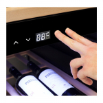 Caso | Smart Wine Cooler | WineExclusive 38 | Energy efficiency class G | Showcase | Free standing | Bottles capacity 38 bottles | Cooling type Compressor technology | Black | 00721 | 4038437007213