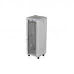 19" 32U Standing Rack Cabinet 600&times;600 Gray with Perforated Doors and LCD (Flat Pack) | FF01-6632-12SL | 5901969447910