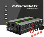 Przetwornica Qoltec Przetwornica napięcia Monolith | 3000W | 6000W | 24V na 230V | Czysty Sinus | LCD | 51923 | 5901878519234