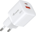 Ładowarka Equip 2Port USB-C PD3.0/USB-A GaN 25St.20W &Uuml;SS biały (245536) | 245536 | 4015867245170