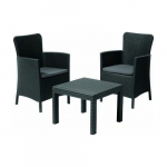 Allibert Zestaw ogrodowy SALVADOR BALCONY - antracyt | R35597 | 8711245132174