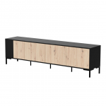 Cama MERCI RTV cabinet 200 x 40 x 54 cm black/oak artisan | MERCI 400010 | 5903815009594