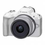 Canon | EOS R50 WH + RF-S 18-45mm F4.5-6.3 IS STM (SIP) | Megapixel 24.2 MP | Image stabilizer | ISO sensitivity (max) 32000 | Display diagonal 2.95 " | Wi-Fi | Video recording | Automatic, manual | CMOS | White | 5812C013 | 4549292205282