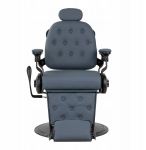 Activeshop Gabbiano Fotel barberski Francesco grafitowy z czarną ramą | 5906717464942 | 5906717464942