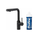 Bateria kuchenna KFA DUERO PURE BASIC PULL-OUT BATERIA KUCHENNA Z FUNKCJĄ FILTRACJI WODY I WYCIĄGANĄ WYLEWKĄ + ZESTAW FILTRUJĄCY PROFINE BLUE S, CZARNA | 046623-113-81 | 5907571666244