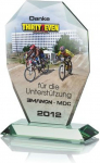 Victoria Sport Trofeum szklane z nadrukiem kolorowym LuxorJet, grawerowaniem oraz wypełnieniem farbą i etui | G007-LUX/GR/F | 2010000252079