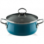 Riess Garnek niski z pokrywą 2,0l 20cm Aquamarin | R-0709-010 | 9003064100489