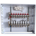 Heating Manifold 8 Loops with Thermal Actuators NC AC230V and Flow Meters | HT260430 | 9990000260430