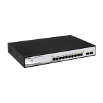 D-LINK DGS-1210-10P, Gigabit Smart III Switch with 8 10/100/1000Base-T PoE ports and 2 combo 1000Base-T/MiniGBIC (SFP) ports, 802.3x Flow Control, Port Trunking, 802.1Q VLAN, 802.1p Priority Queues, Port mirroring, Jumbo Frame support, 802.1D STP, AC ...