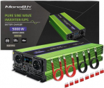 Przetwornica Qoltec Przetwornica napięcia Monolith | ładowanie baterii | UPS | 2500W | 5000W | 12V na 230V | Czysty Sinus | LCD | 51944 | 5901878519449