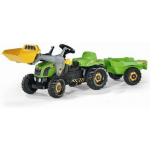 Rolly Toys Traktor Rolly zielony z łyżką i przyczepą 023134 (5023134) | 5023134 | 4006485023134