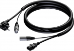 Kabel Procab Schuko męskie & XLR żeńskie - euro power żeńskie & XLR męskie 20 m (CAB402/20) | CAB402/20 | 5414795013179