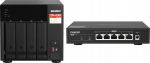 Serwer plik&oacute;w Qnap TS-473A + QSW-1105-5T | TS-473A-SW5T | 4711103084618