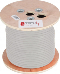 Techly skretka Cat5e F/UTP drut miedź LSZH 305m szara (ITP-C5F-305-RIS) | ITP-C5F-305-RIS | 8059018364507