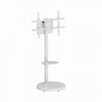 Gembird TVS-86TR-01-W TV floor stand, 37" - 86", white | TVS-86TR-01-W | 8716309135047