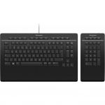 Klawiatura 3DConnexion Keyboard Pro with Numpad przewodowa 100% (full-size) czarna | 3DX-700092 | 4260016341214