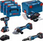 Zestaw elektronarzędzi Bosch BOSCH.COMBO SET 18V (GSR 18V-90C +GWS 18V-15 PSC +GKM 18V-50 +GGS 18V-23 PLC) 1xPC4.0Ah 2xPC5.5Ah ... | 0615990N3A | 4059952687599