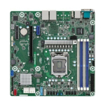 ASRock Płyta gł&oacute;wna ASRock E3C252D4U 1x LGA1200 Intel Xeon E-23XX C252 (4xDIMM SATA 1xM.2 2x1GbE IPMI) | E3C252D4U | 4711430521183