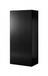 Wardrobe PAFOS 2D 90x55.5x198.5 Black matt | PAFOS SZF 2D CZ | 5903815008290