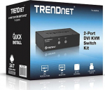 Przełącznik TRENDnet KVM 2-port DVI Switch Kit - TK-222DVK | TK-222DVK | 710931170023