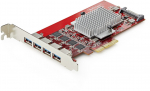 Kontroler StarTech 4-PORT USB-A 10GBPS PCIE CARD/. | P10Q4A-USB-CARD | 0065030912198