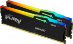DDR 5....    64GB . 5200MHz. CL40 FURY Beast Black RGB Kingston XMP (2x32GB) | KF552C40BBAK2-64 | 740617328578