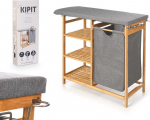 Kipit Bambusowa szafka z deską do prasowania i koszem na pranie BAMY, 111 x 34 x 82 cm | 8430852997654 | 8430852997654