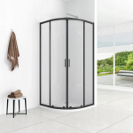 Aptel AQ.100-501103 / AQUAFORM / AZUL / KABINA P&Oacute;ŁOKRĄGŁA 80/185 BLACK MATT, SZKŁO CZYSTE 5MM EASY CLEAN / | 5903332939442 | 5903332939442