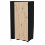 Cama MERCI wardrobe 90 x 55 x 184 cm black/oak artisan | MERCI 400016 | 5903815009600
