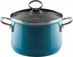 Riess RIESS - Garnek wysoki z pokrywą 6,5l 24cm Aquamarin | R-0705-010 | 9003064100472
