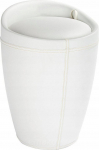 Wenko Sk&oacute;rzana pufa CANDY WHITE - kosz na pranie, 2 w 1, WENKO | 4008838603222 | 4008838603222