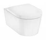 Miska WC Hansgrohe Wisząca WC 540 EluPura S, bezkołnierzowa AquaFall Flush, HygieneEffect, z deską WC, SoftClose, QuickRelease Biały 62021450 | 4059625479599 | 4059625479599