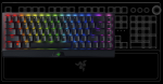 Razer wireless keyboard BlackWidow V3 Mini HyperSpeed US | RZ03-03890100-R3M1 | 8886419347170