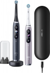 Braun Oral-B iO 9 DUO 2er-Pack elektrische Zahnb&uuml;rste, black & quarz pink | 4210201411550