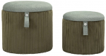 Atmosphera Zestaw puf ze schowkiem BOLZANO, &Oslash; 38 cm, &Oslash; 32 cm | 8024609379284 | 8024609379284