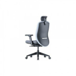 Krzesło biurowe Brother Up Up Athene ergonomic office chair Black, Grey + Blue fabric | Athene/BL | 6767373877786