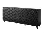 ASTI chest of drawers 200x42x82 black matt | ASTI 474006 | 5903815007927
