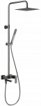 Zestaw prysznicowy KFA 5136-925-61 / KFA / LOGON /  DESZCZOWNIA Z BATERIĄ NATRYSKOWĄ I SKŁADANĄ WYLEWKĄ WANNOWĄ GUM METAL GREY | 5907571512749 | 5907571512749
