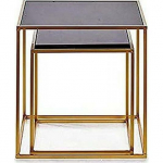 Gift Decor Zestaw 2 stoł&oacute;w Metal Metal (50 x 50 x 50 cm) | S3604998 | 8430852839053