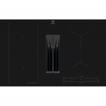 Induction hob with built-in extractor ELECTROLUX ECC83443CZ SaphirMatt black matt 80 cm | ECC83443CZ | 7333394124223
