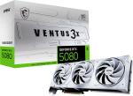 MSI VENTUS GEFORCE RTX 5080 16G 3X OC WHITE graphics card NVIDIA 16 GB GDDR7 | GeForce RTX 5080 16G VENTUS 3X OC WHITE | 4711377292542