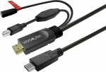 Kabel USB VivoLink USB-C - USB-B 7.5 m Czarny (PROUSBCHDMIUSBB7.5-CHARGE) | PROUSBCHDMIUSBB7.5-CHARGE | 5715063330395