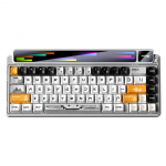 AULA Gasket AMG65 White Jasper RGB Keyboard | LEAMG65-W-JA | 6970939957215