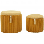Atmosphera Zestaw puf ze schowkiem BOLZANO, &Oslash; 38 cm, &Oslash; 32 cm | 8024609379253 | 8024609379253