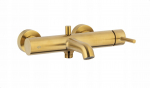 Bateria wannowa KFA BATERIA MOZA WANNOWA ŚCIENNA, POZIOMA, BRUSHED GOLD | 045034-020-31 | 5907571505208