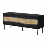 Cama INSERTO 3D TV cabinet 143.5x40x61.5 black + LED | 400201 | 5903815010927