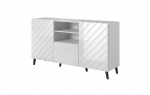 ABETO chest of drawers 150x42x82 white glossy | ABETO KOM150 BI | 5903815006456